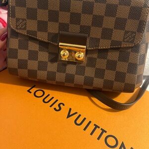 Louis Vuitton Ebony Checkered Crossbody Bag